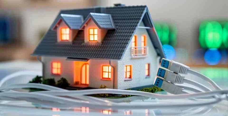 光回線でつながる住宅のイメージ